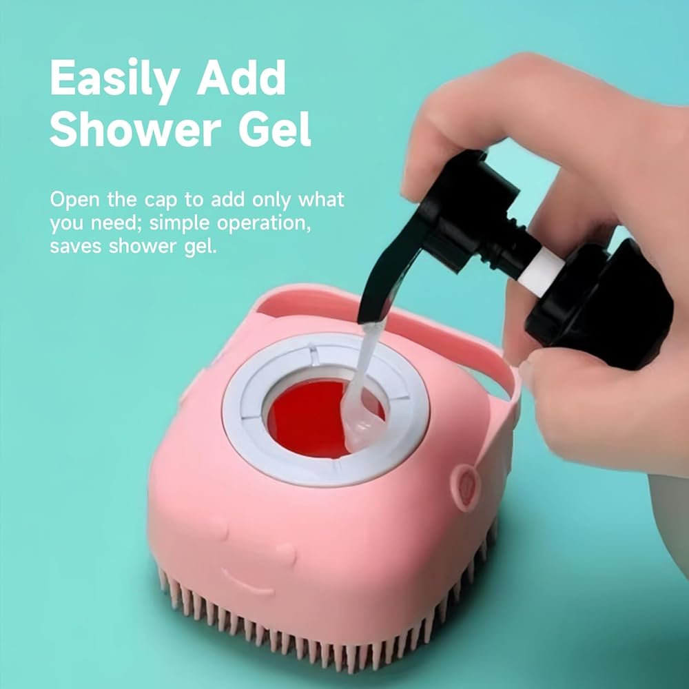 Bath Brush with Shampoo Dispenser
