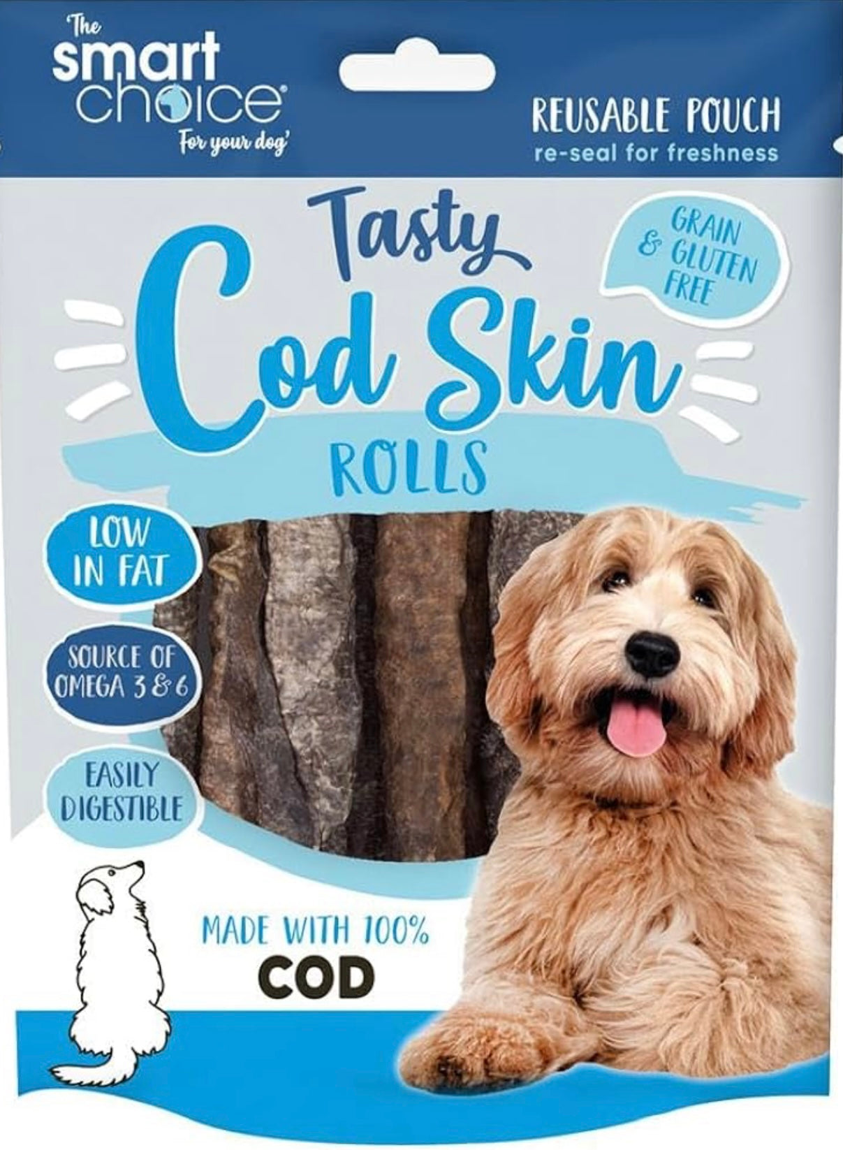 All Natural Cod Skin Rolls