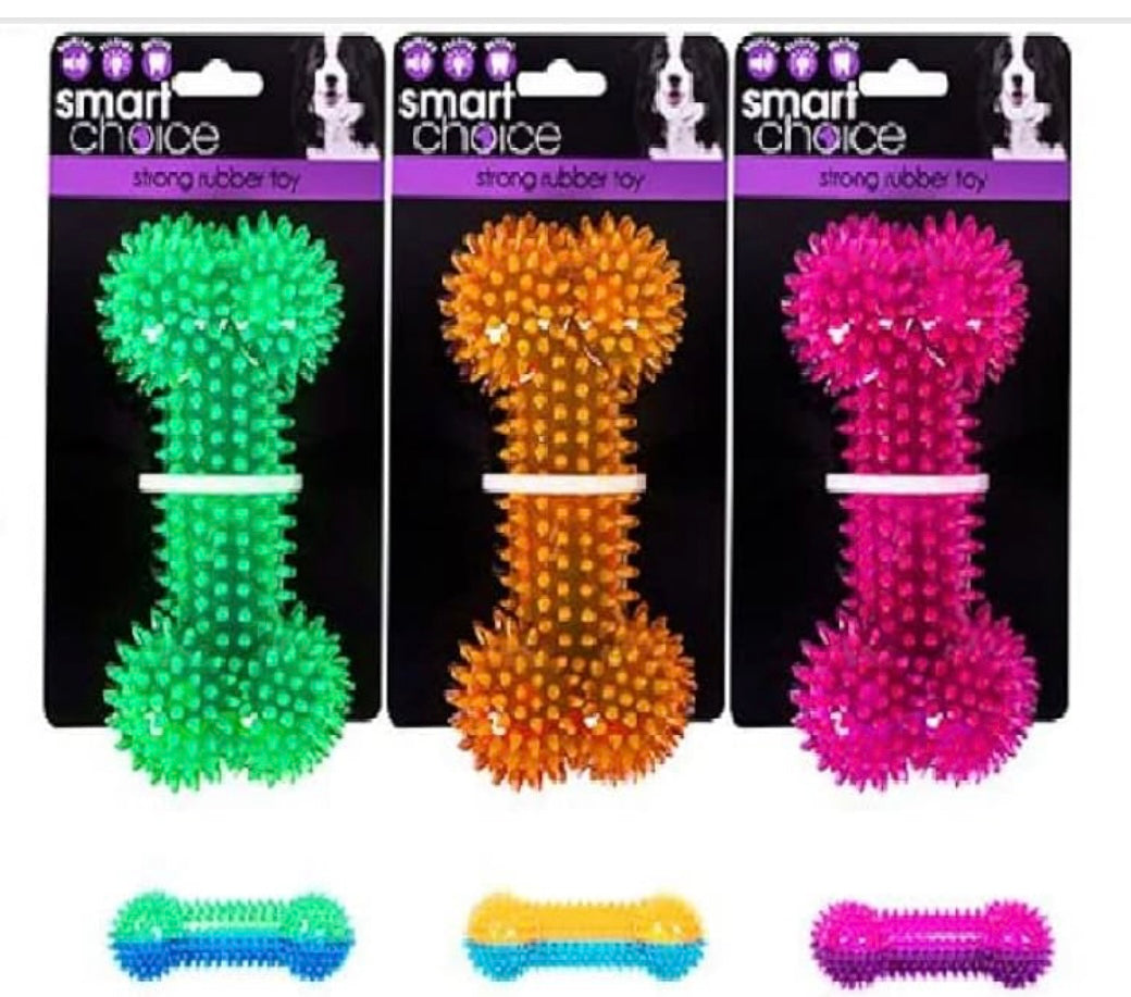 Squeaky bone toy