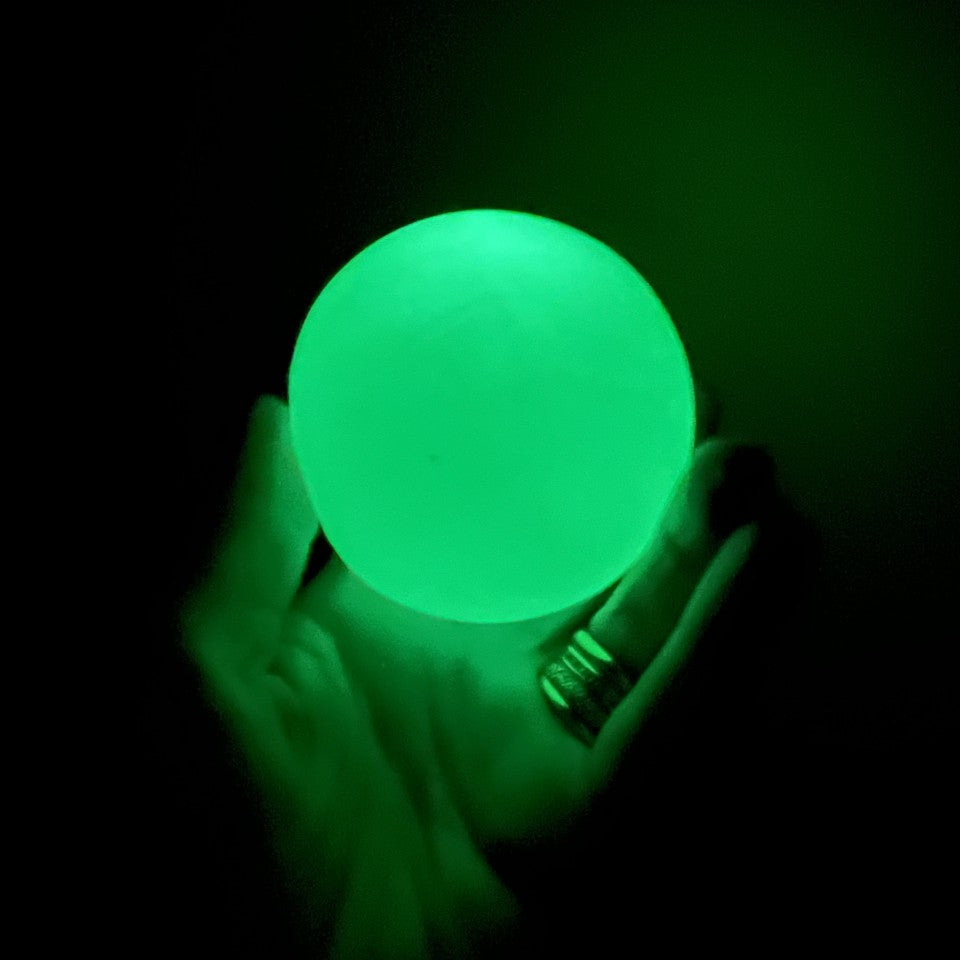 Glow in the dark squeaky ball