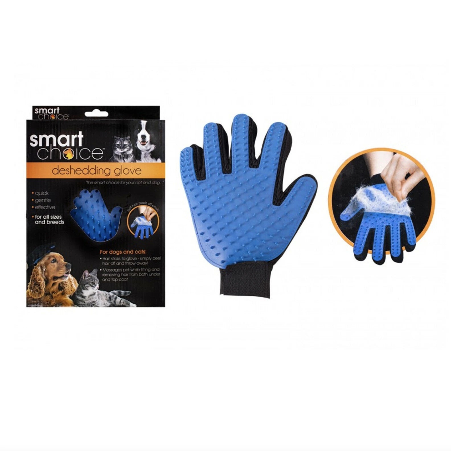 De-shedding Glove